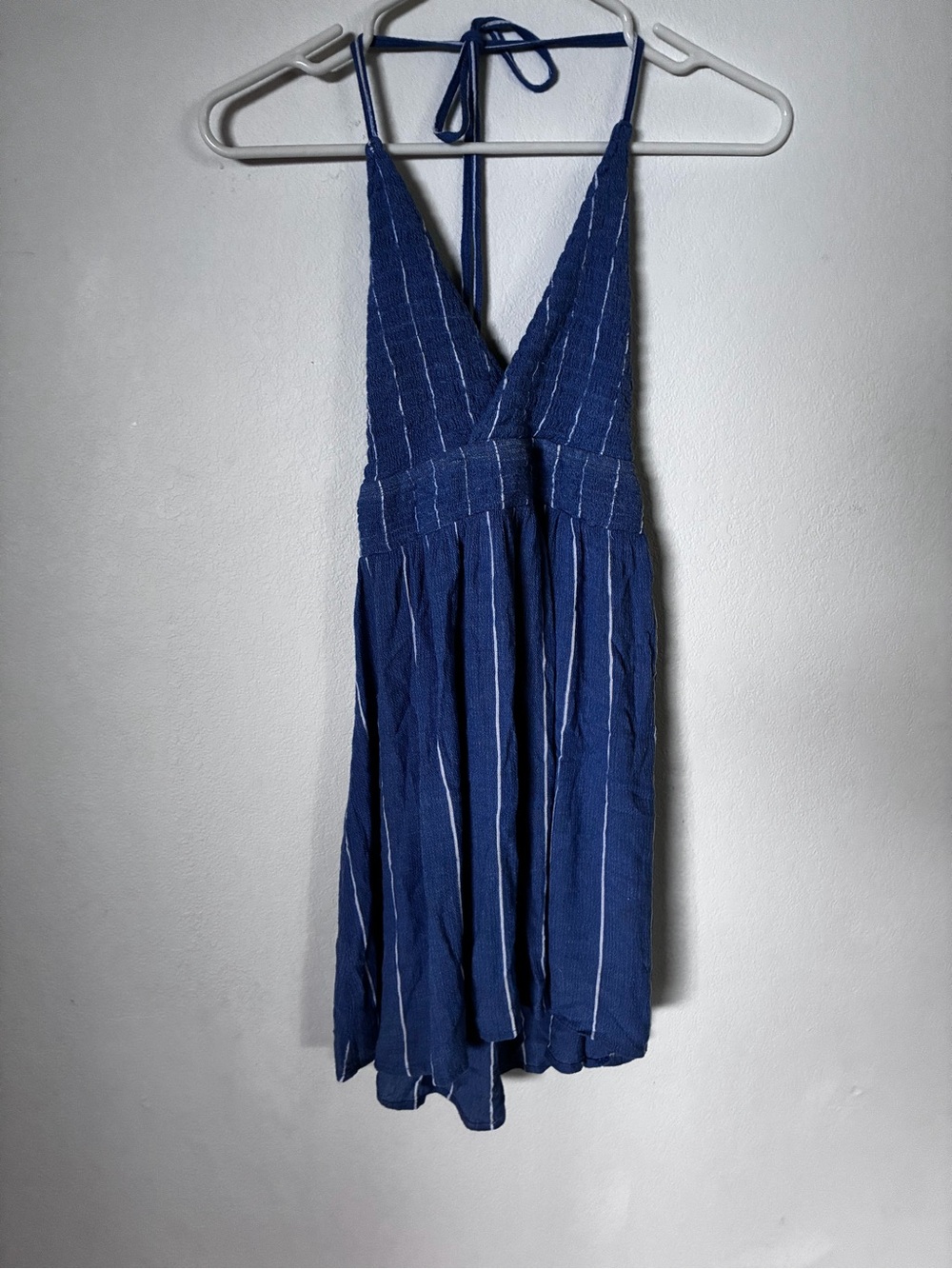 O’Neill Deep Blue Striped Halter Sundress - Women XS